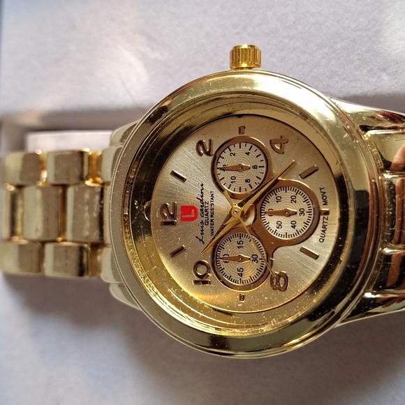 Luis Cardini NWT watches his & hers, water resistant, stainless steel (W037) main image 4
